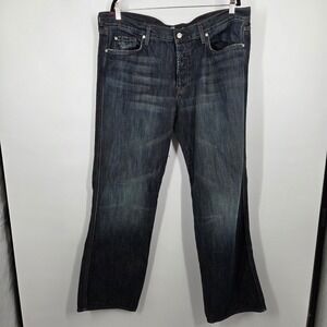 7 For All Mankind Men's A Pocket Bootcut Jeans Dark Wash Cotton Denim Western 40
